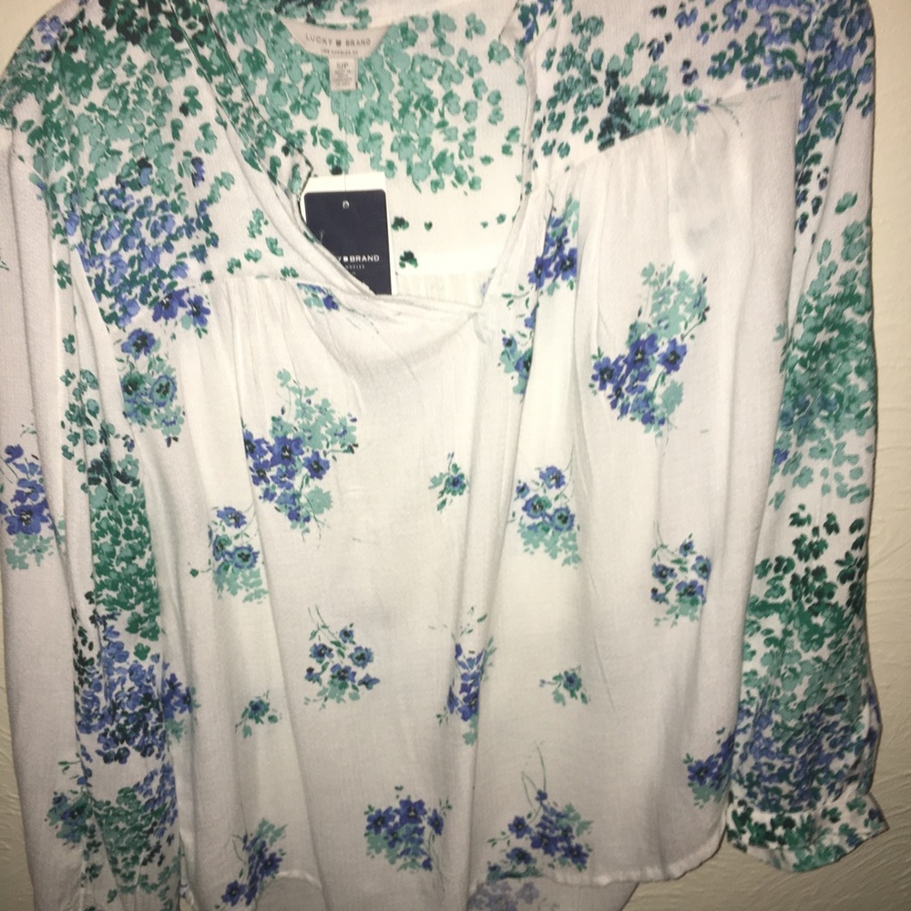 Lucky Brand long sleeve blouse S/P NWT